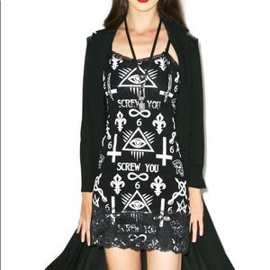 Rat Baby - Screw You Curse Bodycon Dress - sz Med
